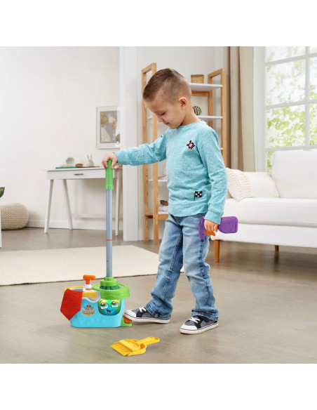 Caddy de Limpieza Interactivo VTech Clean Sweep Azul 3-5 Años