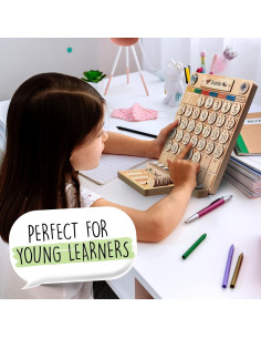 Calendario de Madera SkoolHQ para Niños - Aprendizaje de Días y Meses 2