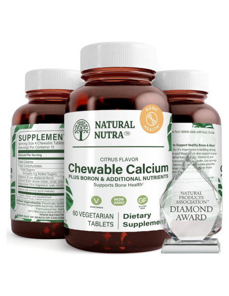 Suplemento de Calcio Masticable Natural Nutra 60 Tabletas Suplemento de Calcio Masticable Natural Nutra 60 Tabletas