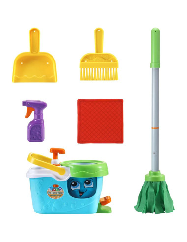Caddy de Limpieza Interactivo VTech Clean Sweep Azul 3-5 Años