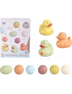 Juguetes de Baño para Bebés ROHSCE - Patitos y Bolas Sensoriales 2
