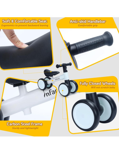 Bicicleta de Equilibrio INFANZIA para Niños 12-36 Meses