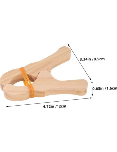 5 Clips de Madera para Juegos de Construcción Montessori 2