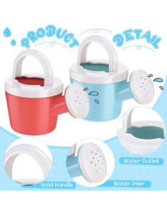 Sotiff 24 Piezas Regaderas de Plástico para Niños 11x12 cm 2