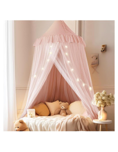Dosel de Cama Rosa Little Dove 65 cm x 269 cm Lavable