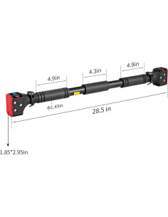 Barra de Dominadas Ajustable Leikefitness para Puerta 72-94 cm 2