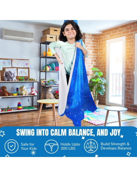 Columpio Sensorial Clipoki 2024 - Interior y Exterior, 150x150 cm, Soporta 136 kg