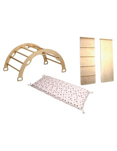 Arco de Escalada Montessori Kidodido con Rampa y Cojín Estrella