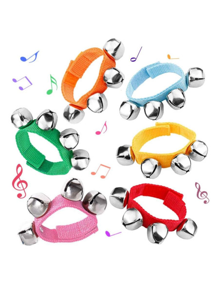 Campanas de Muñeca POPLAY 6 Pcs Jingle Bells Musicales