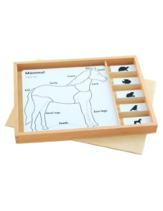 Rompecabezas de Animales Elite Montessori - 5 Pares de Tarjetas
