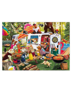 Puzzle Quokka 1000 Piezas Adducate - Rompecabezas Colorido Familiar