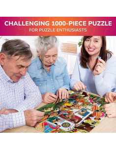 Puzzle Quokka 1000 Piezas Adducate - Rompecabezas Colorido Familiar 2