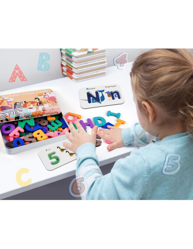 Tarjetas de Flash LOOIKOOS para Niños 3-5 Años - Aprendizaje ABC