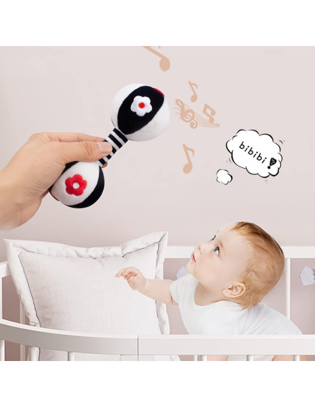 Sonajeros Suaves para Bebés 0-6 Meses SHXERO - 2 Pcs