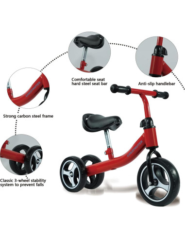 Bicicleta de Equilibrio CHESTNUTER para Bebés 1-3 Años