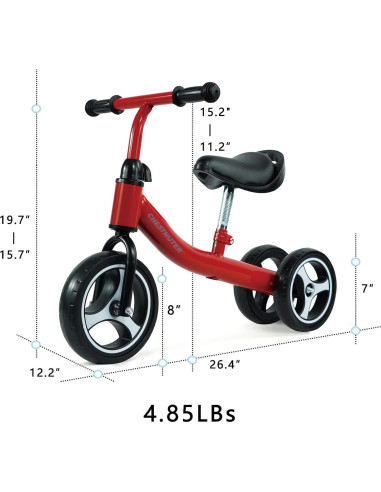 Bicicleta de Equilibrio CHESTNUTER para Bebés 1-3 Años