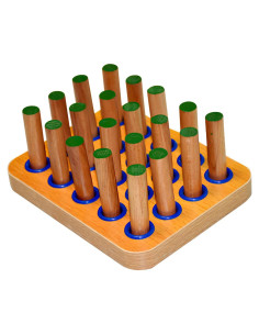 Tablero de Coordinación Mano Ojo Epicover - Madera Natural 20 Clavos