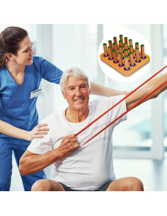 Tablero de Coordinación Mano Ojo Epicover - Madera Natural 20 Clavos 2