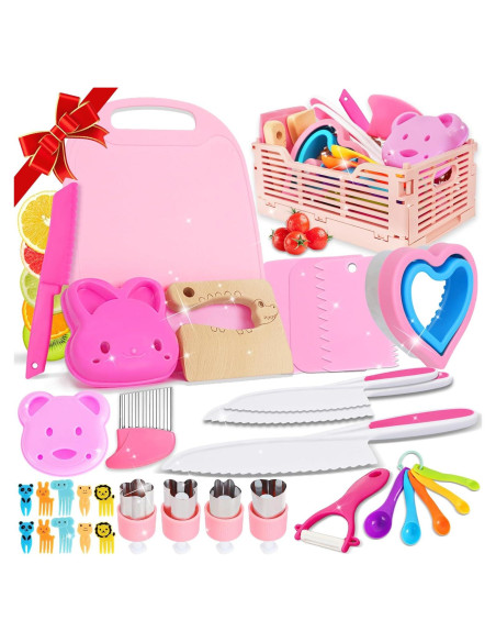 Juego de cocina Montessori para niños 34 piezas PARTY TONIGHT Juego de cocina Montessori para niños 34 piezas PARTY TONIGHT