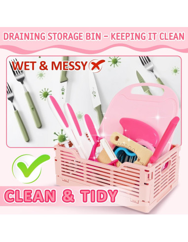 Juego de cocina Montessori para niños 34 piezas PARTY TONIGHT