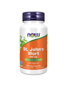 NOW Foods Hierba de San Juan 300 mg 100 Cápsulas Veganas