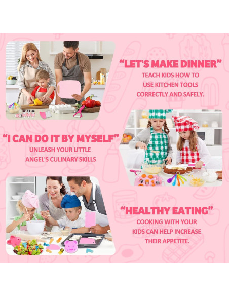 Juego de cocina Montessori para niños 34 piezas PARTY TONIGHT Juego de cocina Montessori para niños 34 piezas PARTY TONIGHT