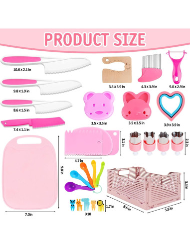 Juego de cocina Montessori para niños 34 piezas PARTY TONIGHT