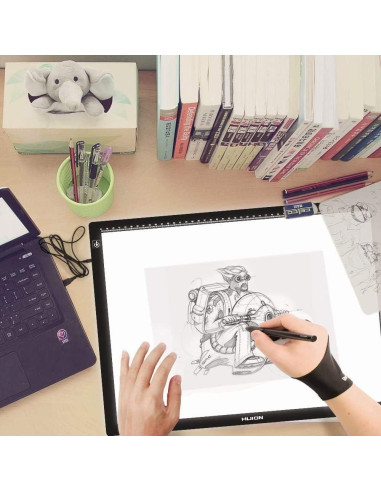 Guante Artista Huion Cura CR-01 para Dibujo Digital - Talla Libre