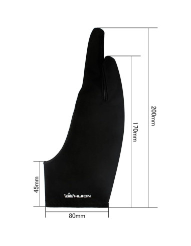 Guante Artista Huion Cura CR-01 para Dibujo Digital - Talla Libre