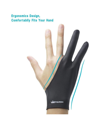 Guante Artista Huion Cura CR-01 para Dibujo Digital - Talla Libre