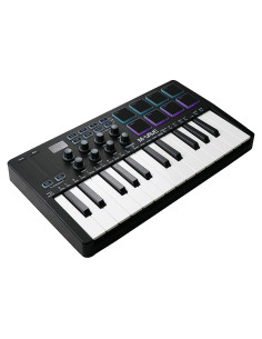 Controlador MIDI USB M-VAVE 25 Teclas con 8 Pads RGB