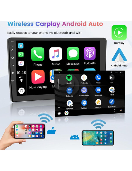 Estéreo de Coche Android Hikity 9" 64GB para Toyota RAV4 2007-2011