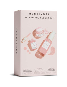 HERBIVORE Crema de Gel Limpiadora Rosa 3 Piezas - Hidratante Facial con Agua de Rosa y Escualano 2