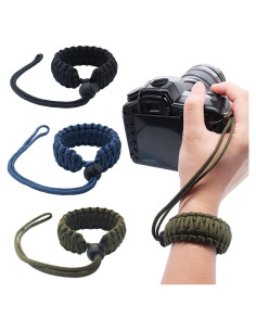 Correa de Muñeca Hukado Ajustable para Cámara DSLR - Paquete de 3