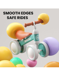 Bicicleta de Equilibrio BEKILOLE para Bebés 12-24 Meses Verde 2