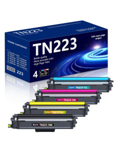 Cartucho de Tóner MANNERES TN223 4PK Negro, Cian, Magenta, Amarillo