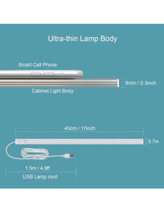Luces LED con Sensor de Movimiento IKSLED 43 cm Blanco Natural 2