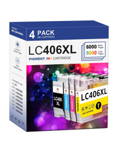 Toner Kingdom Compatible LC406XL para Brother - 4 Cartuchos