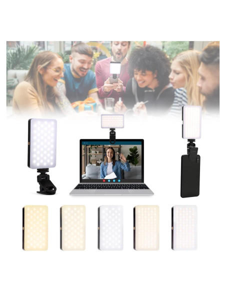 Luz Selfie Portátil YCSXhandpick 90 LED 3 Modos Ajustable