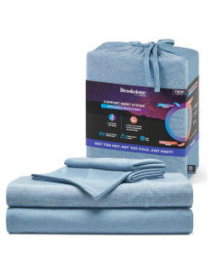 Conjunto de Sábanas Twin Brookstone - 3 Piezas con Enfriamiento