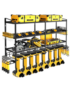 Organizador de Herramientas LADER, Soporte Pared 4 Capas 68 kg