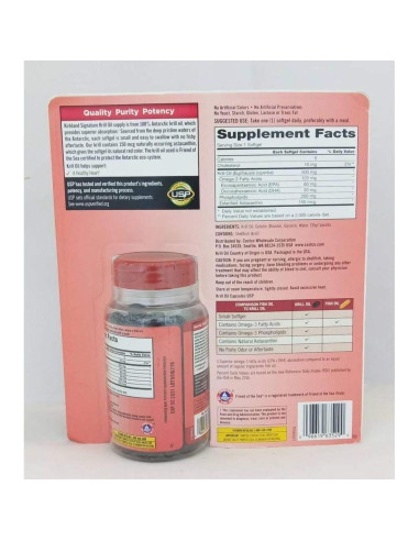 Aceite de Krill Kirkland Signature 500 mg 160 Gelatinas Blandas