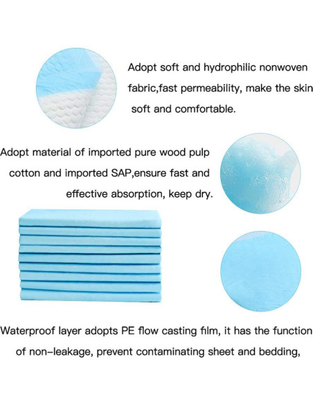 Almohadillas Desechables Nihao Honey 33x46 cm - 20 Unidades Almohadillas Desechables Nihao Honey 33x46 cm - 20 Unidades