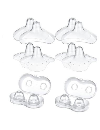 12 Protectores de Pezón de Silicona para Lactancia - H-62