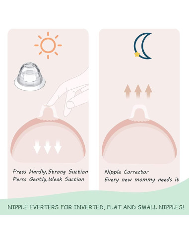 12 Protectores de Pezón de Silicona para Lactancia - H-62
