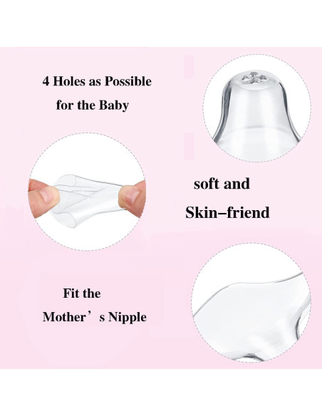 12 Protectores de Pezón de Silicona para Lactancia - H-62