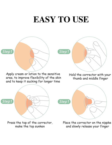 12 Protectores de Pezón de Silicona para Lactancia - H-62