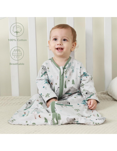 Saco de Sueño JELLYMONI Bebés 6-12 Meses 100% Algodón 0.5 Tog