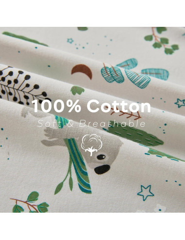 Saco de Sueño JELLYMONI Bebés 6-12 Meses 100% Algodón 0.5 Tog