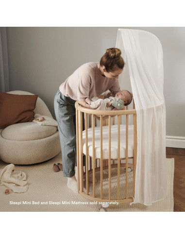 Dosel Stokke Sleepi V3 Blanco - Cuna Mini y Cama - Tela Ligera